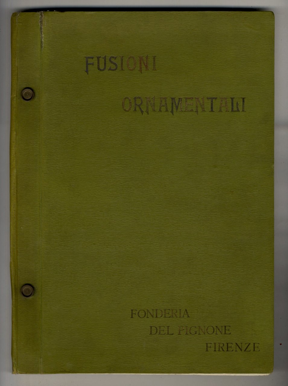 Fusioni Ornamentali. Fonderia del Pignone. | Immagine principale