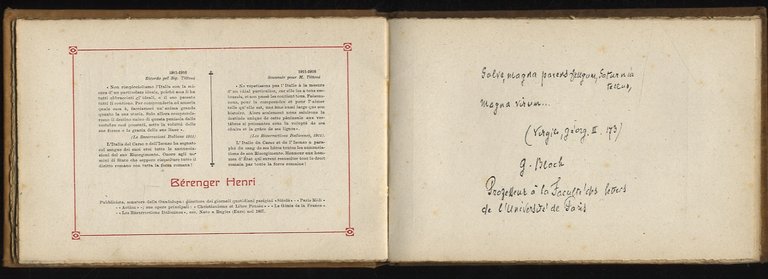 Gallia Italiae Novae salutem. MCMXVI. Pensieri autografi di illustri personalità …