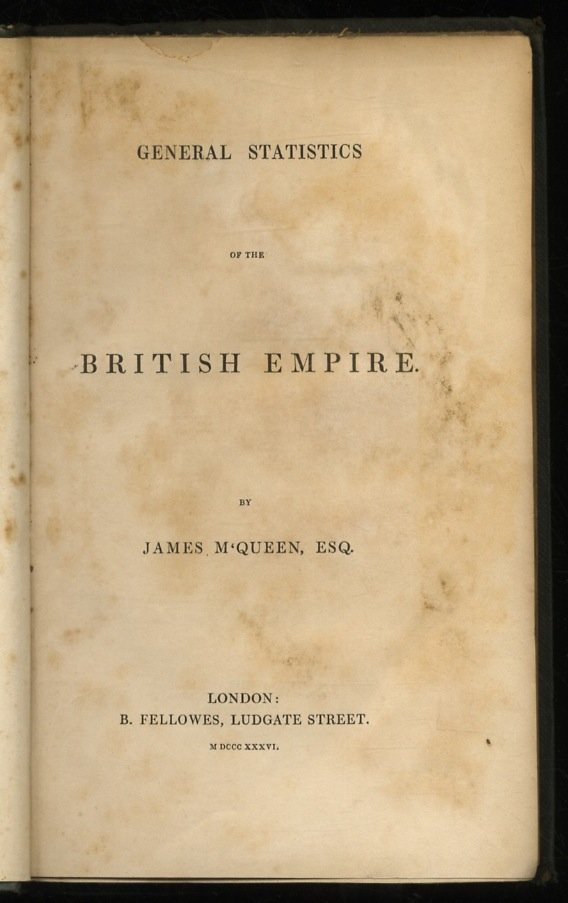 General statistics of the British Empire.