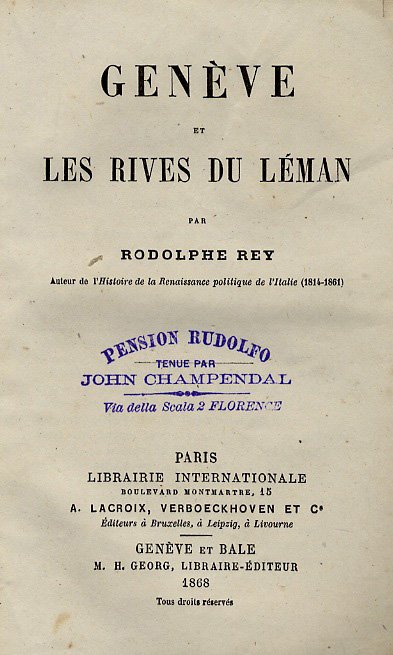 Genève et les rives du Léman.