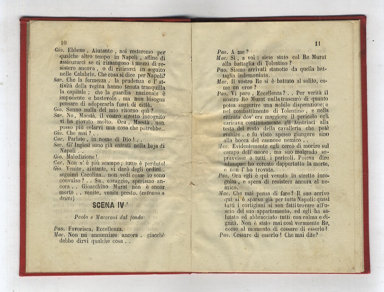 Giacchino Murat. Dramma storico in 4 atti.(Mai rappresentato).