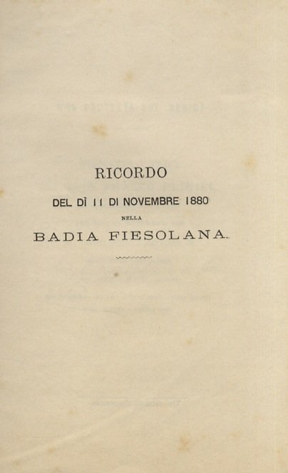 Gingillino. Detto nel trattenimento scolastico del dì 11 novembre 1880 …