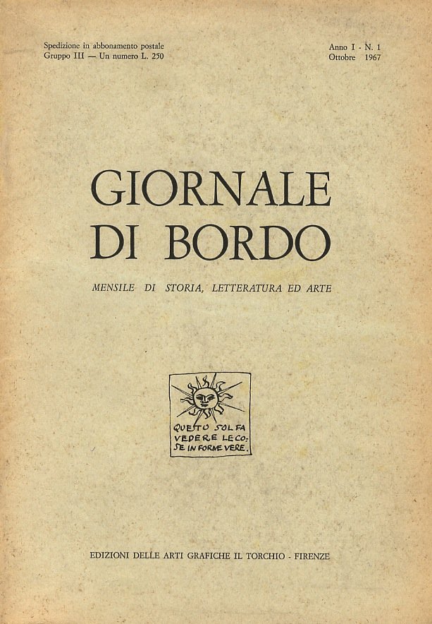 Giornale di Bordo. Mensile di storia, letteratura ed arte (poi: …