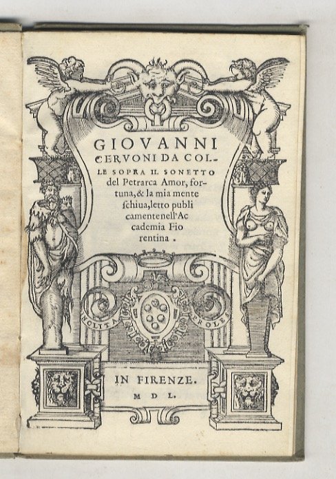 Giovanni Cervoni da Colle Sopra il sonetto del Petrarca Amor, …