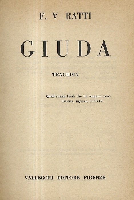 Giuda. Tragedia.