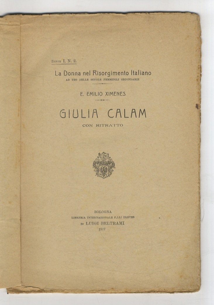 Giulia Calam, con ritratto. | Immagine principale
