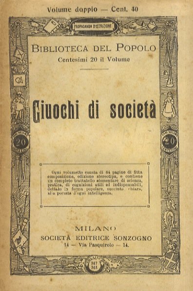 Giuochi di società. | Immagine principale