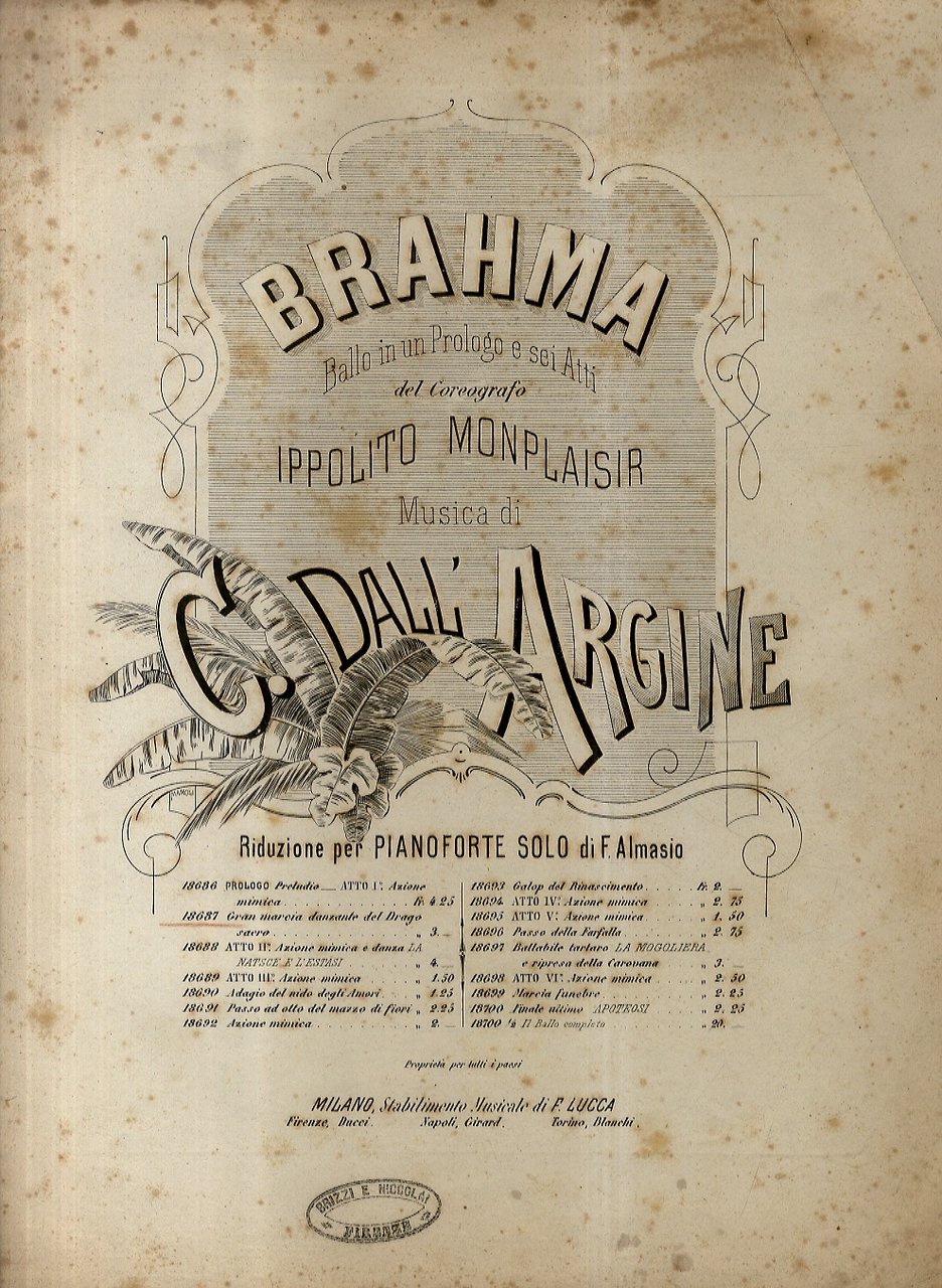 Gran marcia danzante del Drago sacro (In:) Brahma. Ballo in …