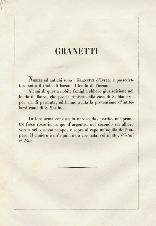 GRANETTI d'Ivrea.