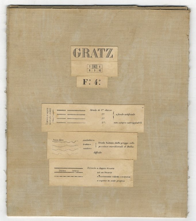Gratz. Carta topografica intelata di cm. 39 x 50, in … | Immagine Gallery 2