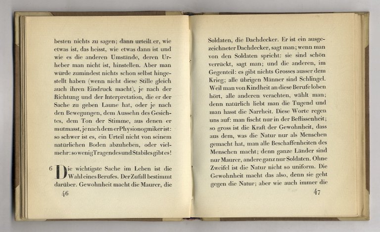 Grösse und Nichtigkeit des Menschen.