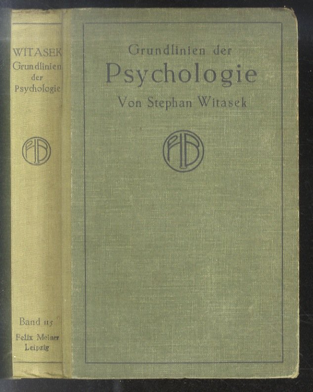 Grundlinien der Psychologie [.].