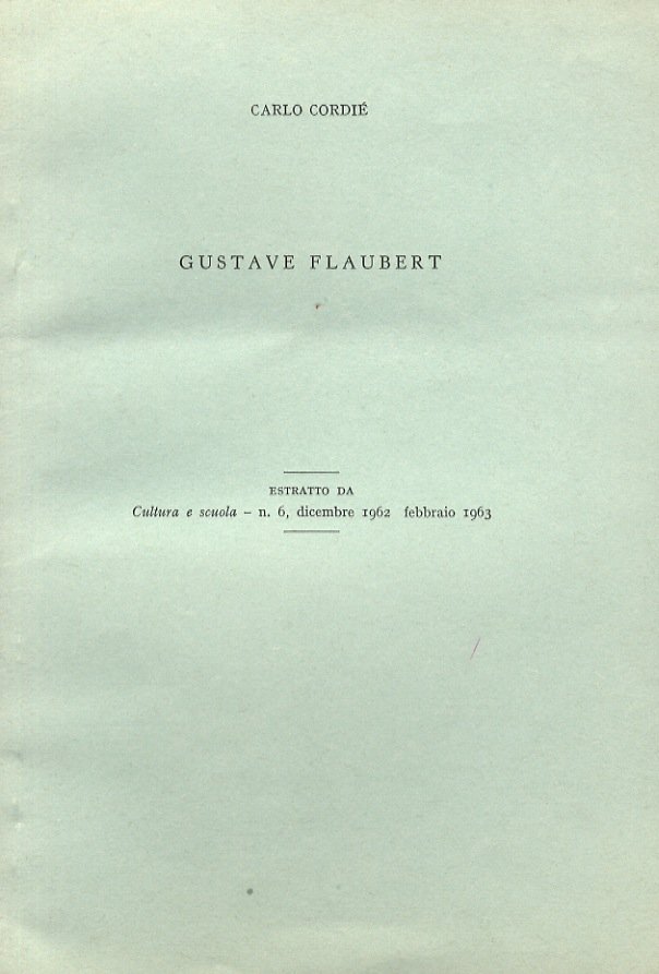 Gustave Flaubert.