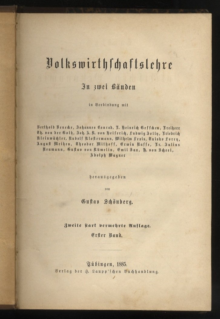 Handbuch der Politischen Oekonomie. Zweite stark vermehrte Auflage. Erster-Zweiter Band: …