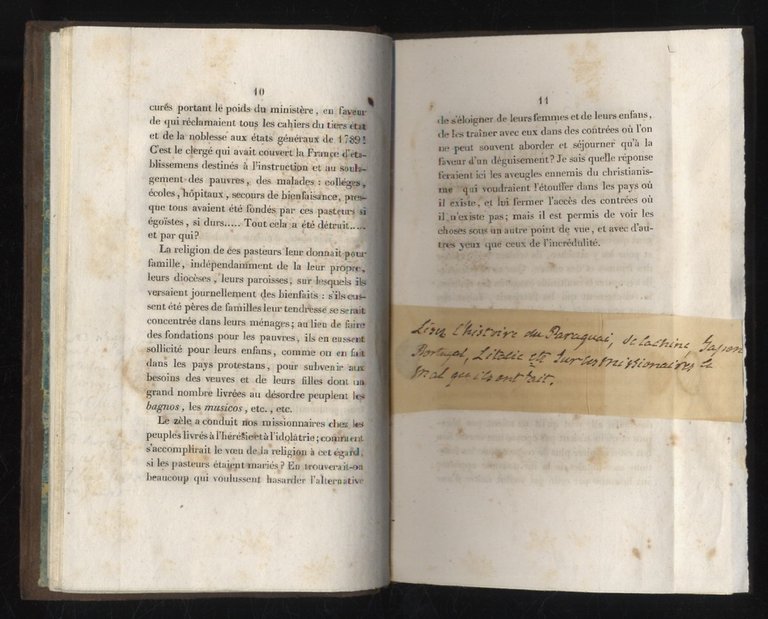 Histoire du mariage des prêtres en France, particulierement depuis 1789.