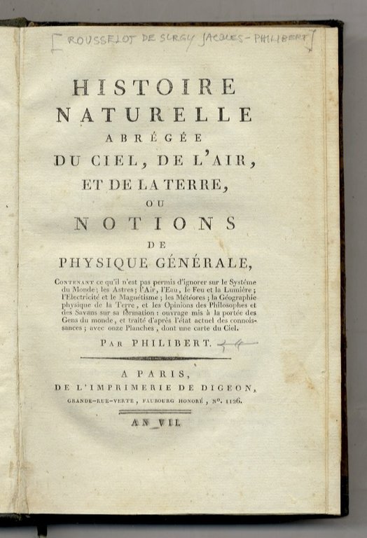 Histoire Naturelle abrégée du Ciel, de l'Air, et de la … | Immagine Gallery 2