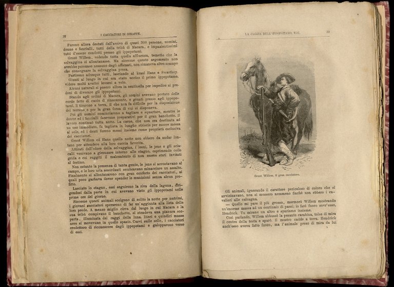 I cacciatori di giraffe, per Mayne-Reid. Illustrato con 18 incisioni. …