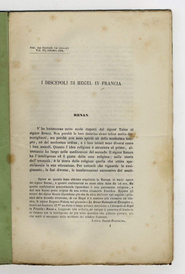 I discepoli di Hegel in Francia.