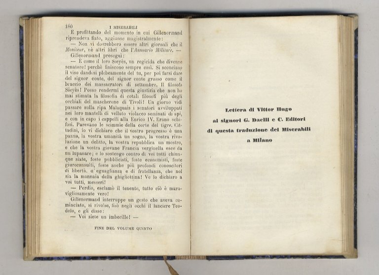 I Miserabili. Parte prima. Fantina I [- parte quinta. Giovanni …