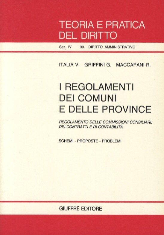 I regolamenti dei comuni e delle province. Il regolamento del …