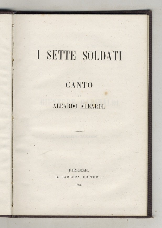 I Sette soldati. Canto.