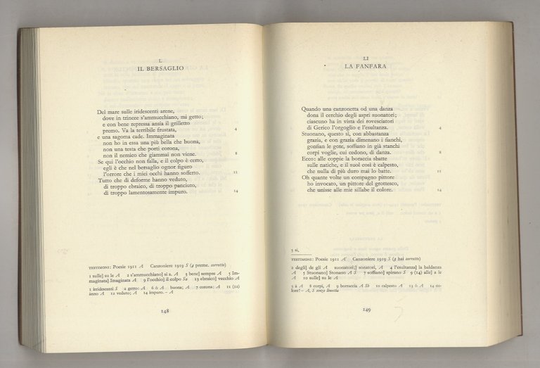 Il Canzoniere 1921. Edizione critica a cura di Giordano Castellani.