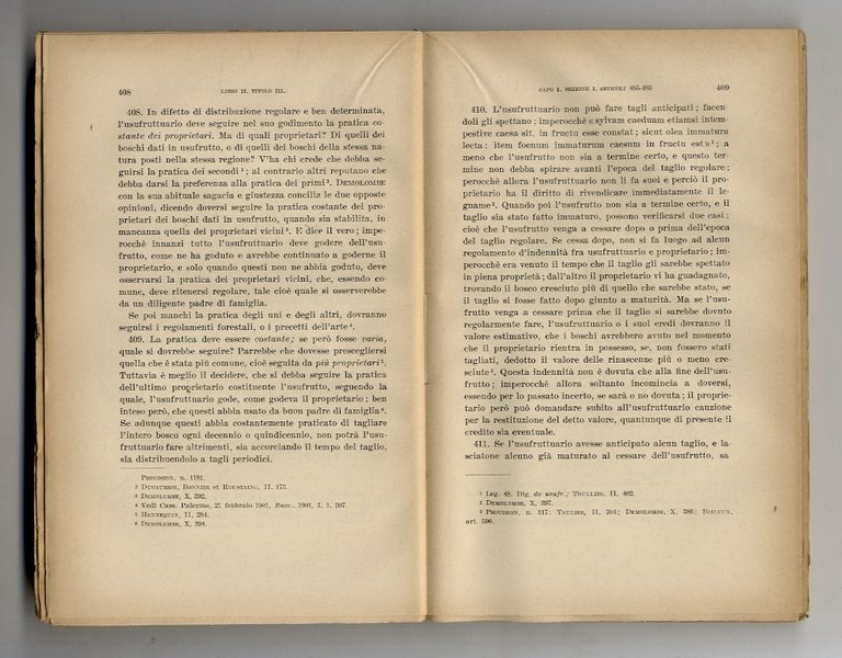 Il Codice civile italiano commentato con la legge romana, le …