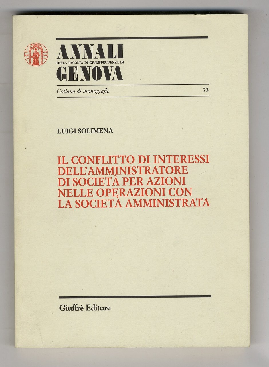 Il conflitto di interessi dell'amministratore di società per azioni nelle …