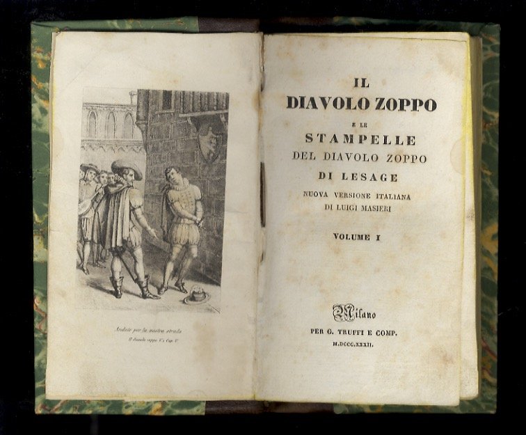 Il diavolo zoppo e le stampelle del diavolo zoppo [.] Nuova versione italiana di Luigi Masieri. Volume I [- volume II].
