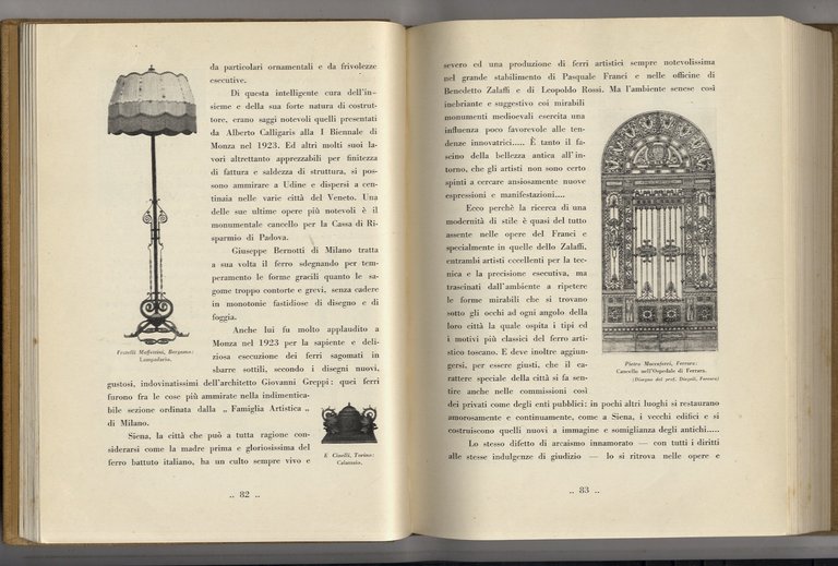 Il ferro battuto.