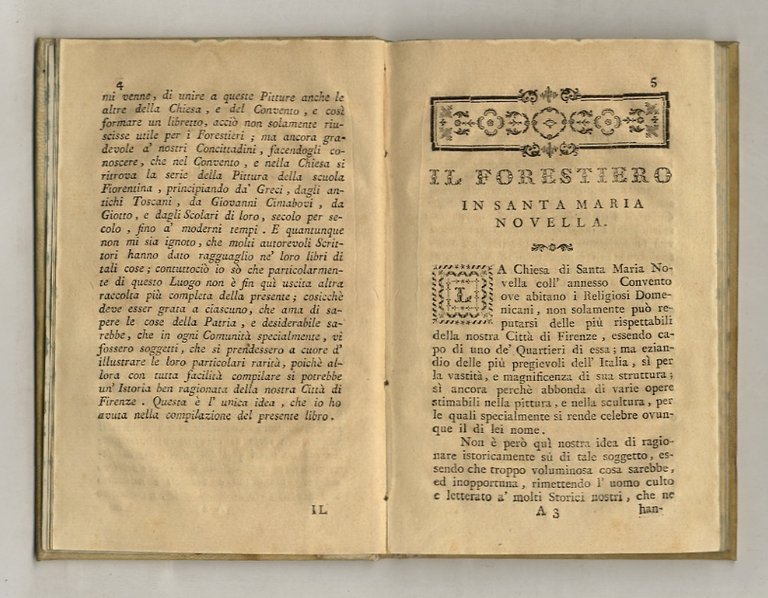 Il Forestiero istruito in S. Maria Novella di Firenze. Dato …