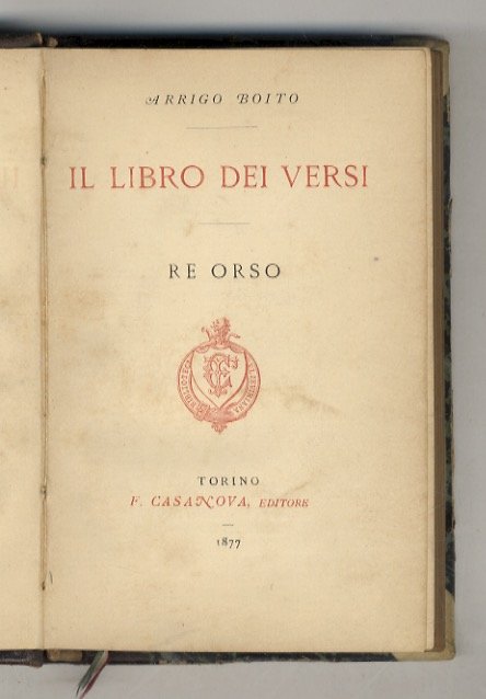 Il libro dei versi - Re Orso.