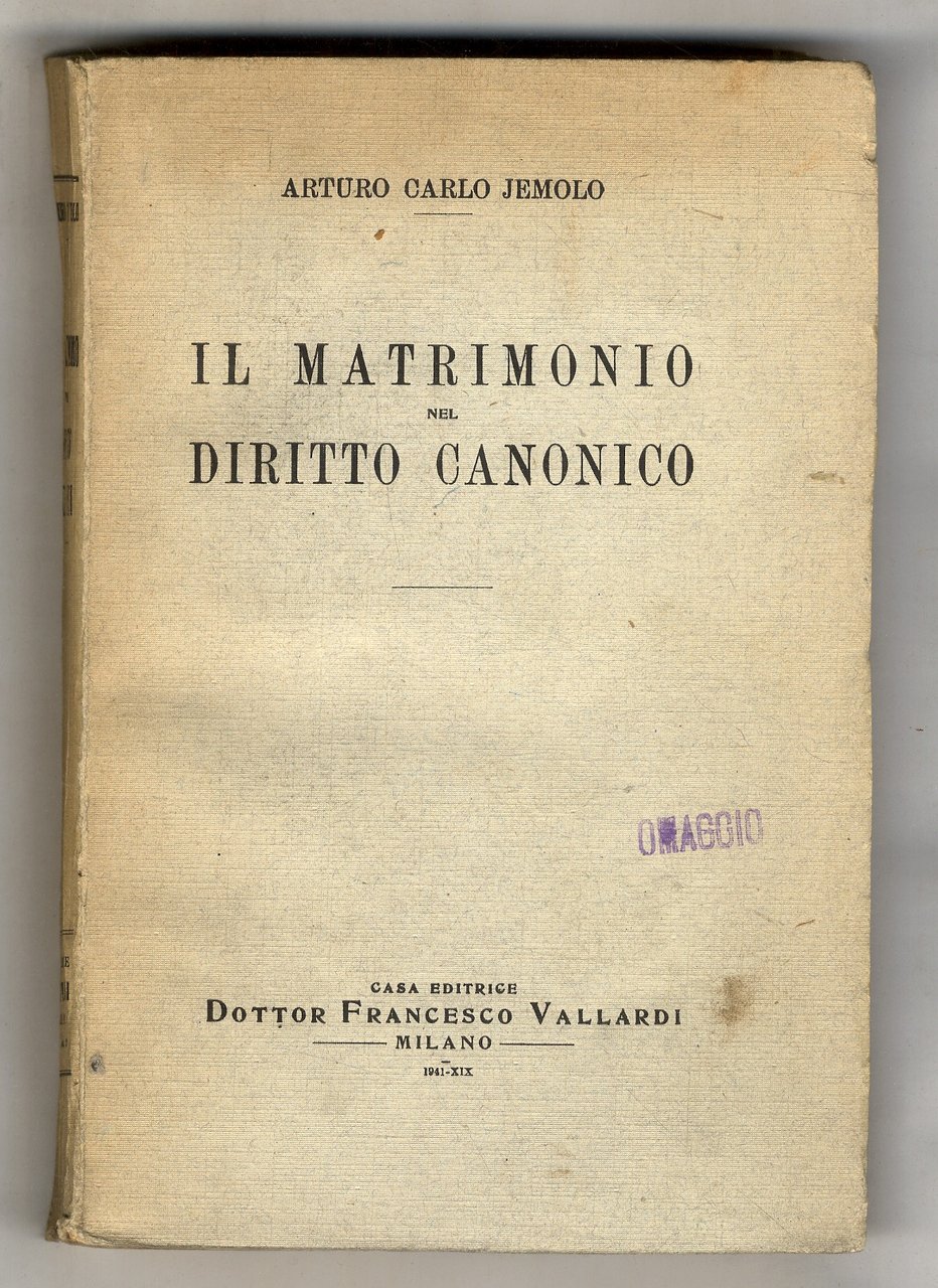 Il matrimonio nel diritto canonico.