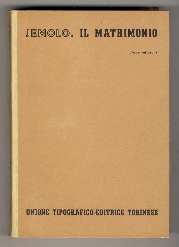 Il matrimonio. Terza edizione.