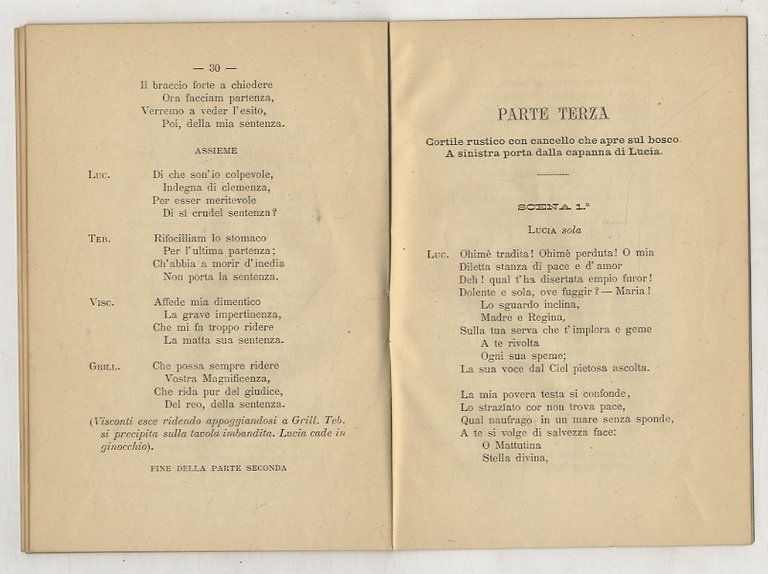 Il Menestrello. Commedia lirica in tre parti. Parole del marchese … | Immagine Gallery 3