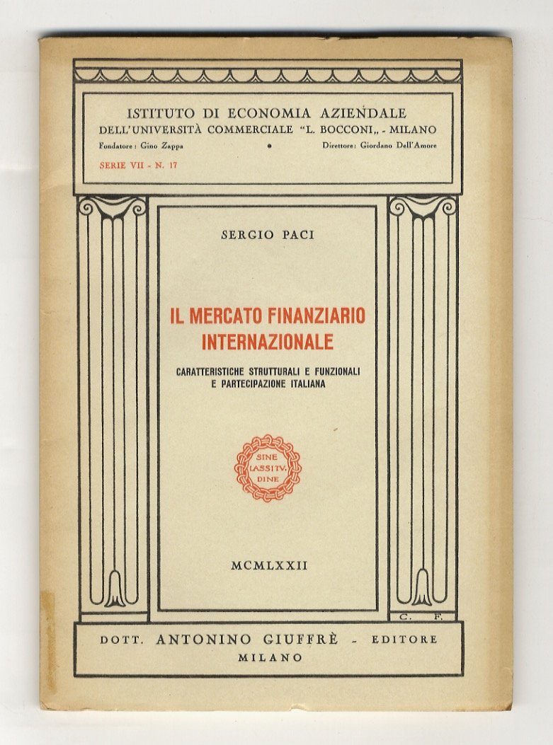 Il mercato finanziario internazionale. caratteristiche strutturali e funzionali e partecipazione …