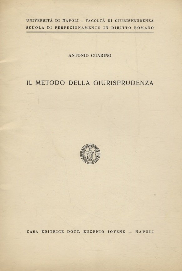 Il metodo della giurisprudenza.