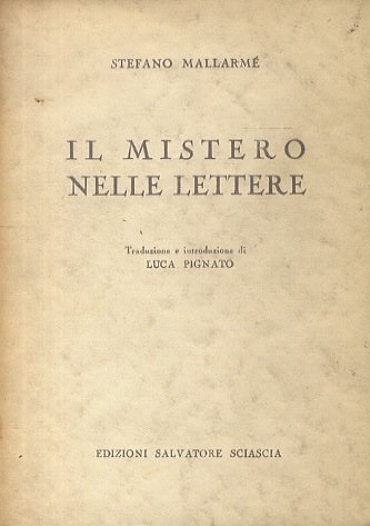 Il mistero nelle lettere. Traduzione e introduzione di Luca Pignato. | Immagine principale