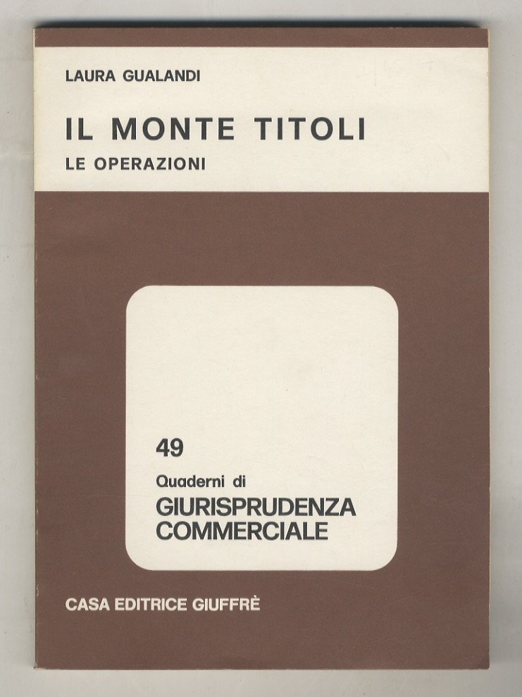 Il monte titoli. Le operazioni.