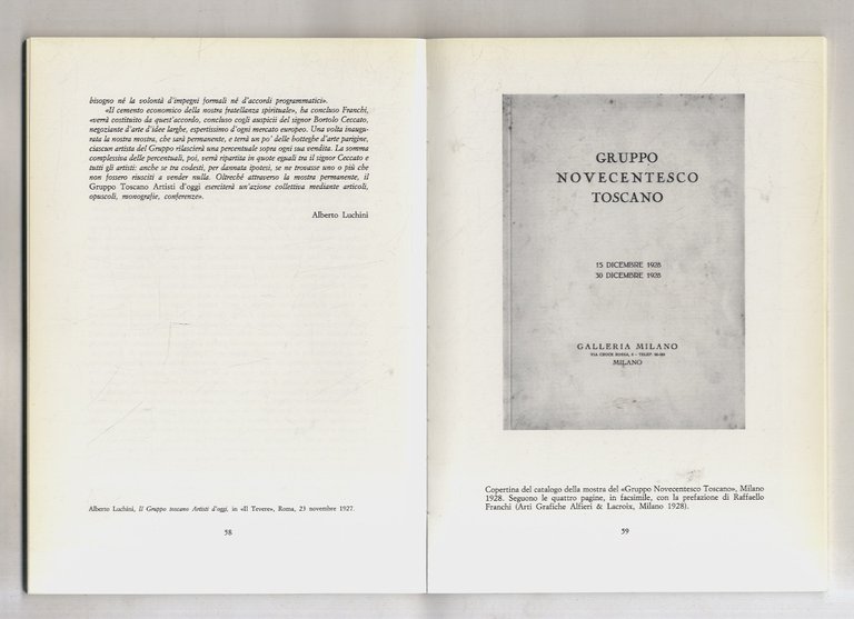 Il Novecento toscano. Opere dal 1923 al 1933. (L. Andreotti, …