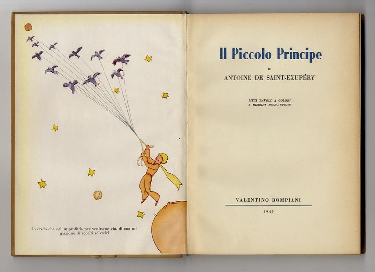 Il Piccolo Principe, di Antoine Saint-Exupéry. Dieci tavole a colori …