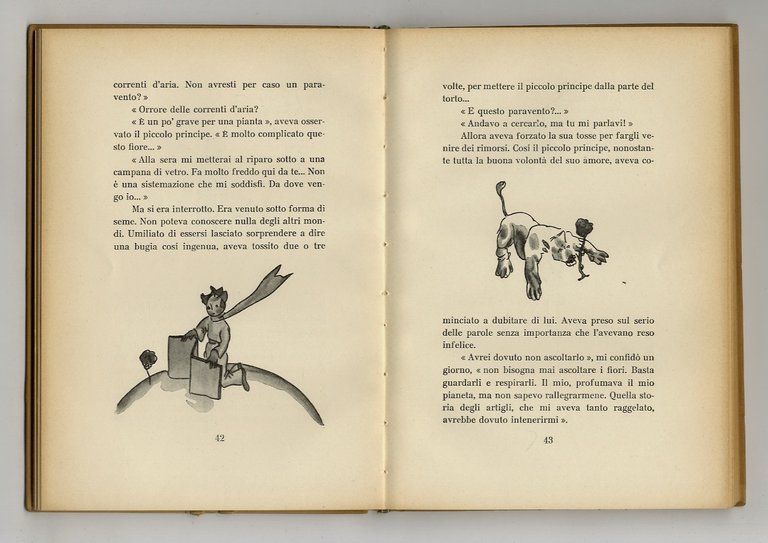 Il Piccolo Principe, di Antoine Saint-Exupéry. Dieci tavole a colori …