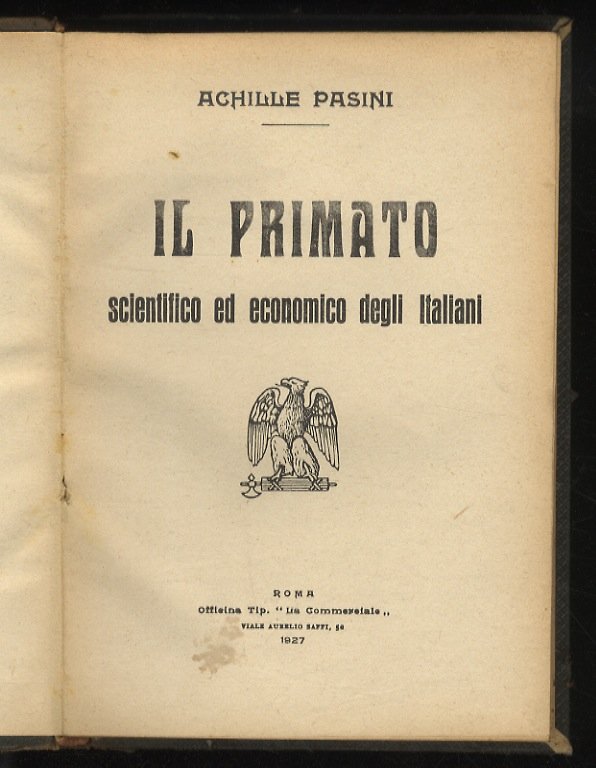 Il primato scientifico ed economico degli italiani.