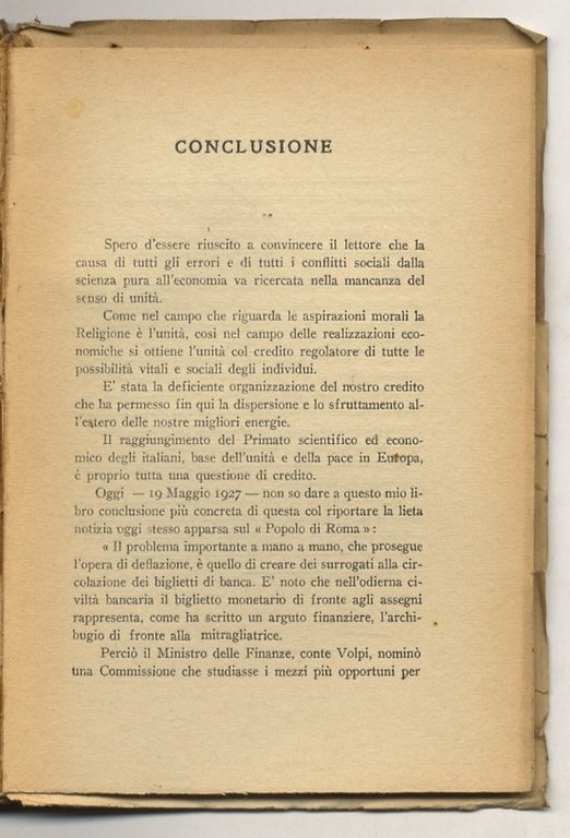 Il primato scientifico ed economico degli italiani.