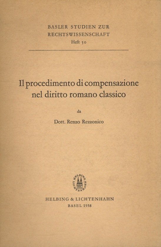 Il procedimento di compensazione nel diritto romano classico.
