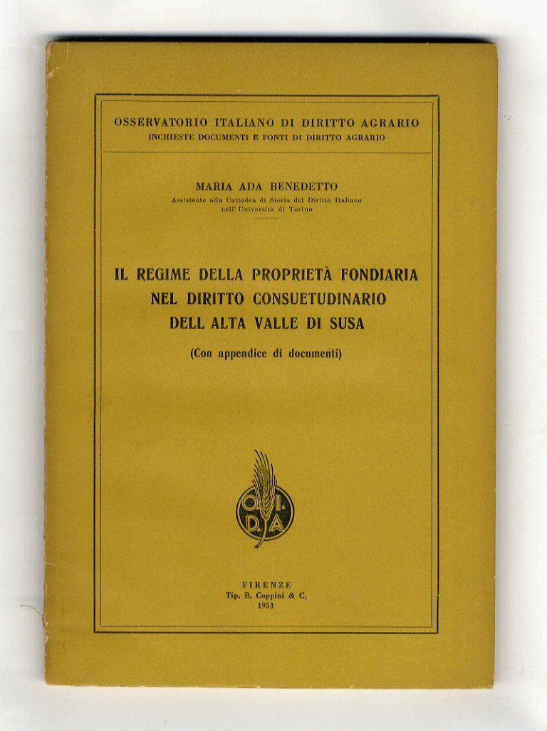Il regime della proprietà fondiaria nel diritto consuetudinario della alta …