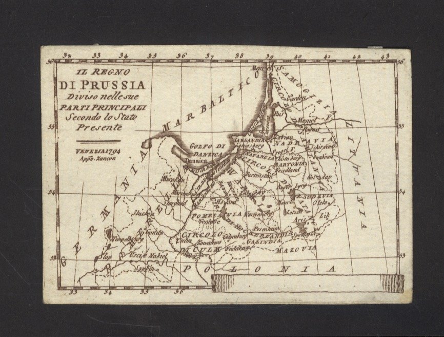 Il Regno di Prussia diviso nelle sue parti principali, secondo …