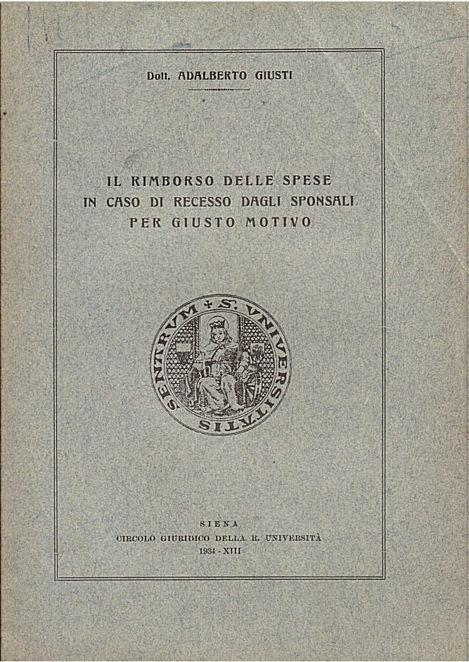 Il rimborso delle spese in caso di recesso dagli sponsali …