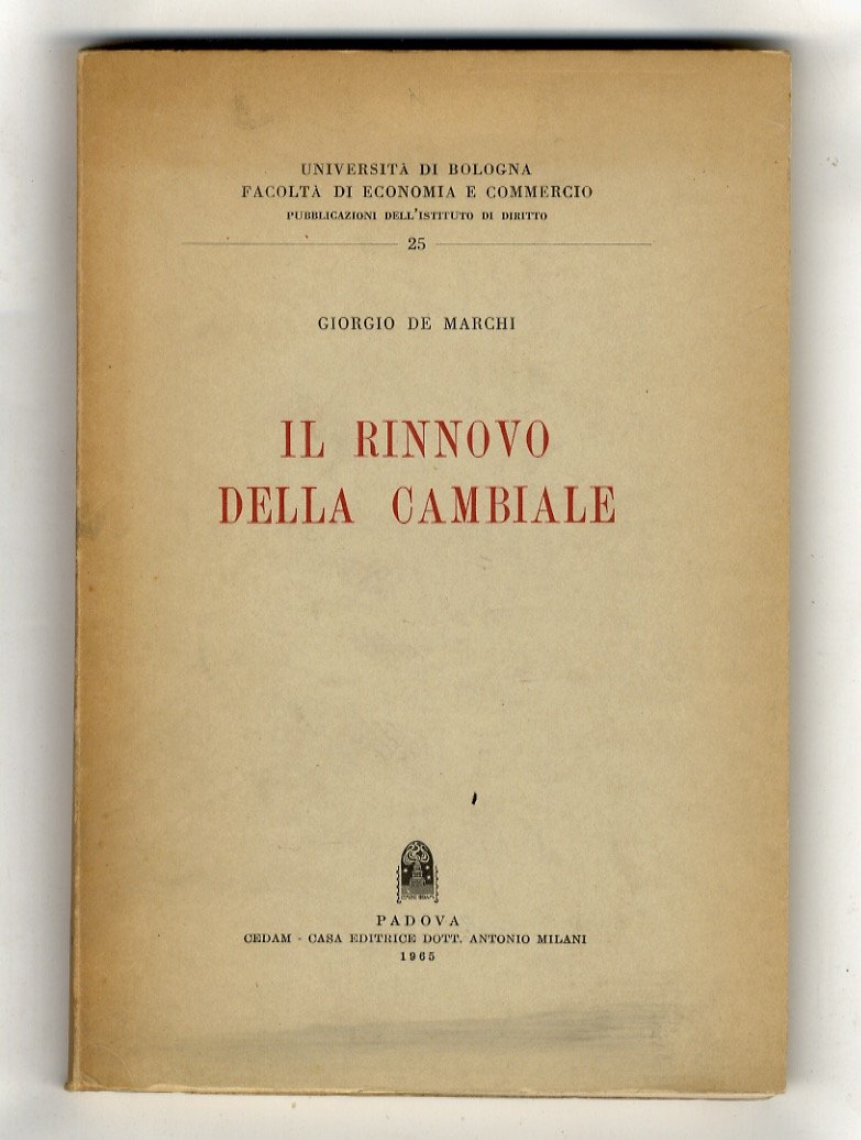 Il rinnovo della cambiale.