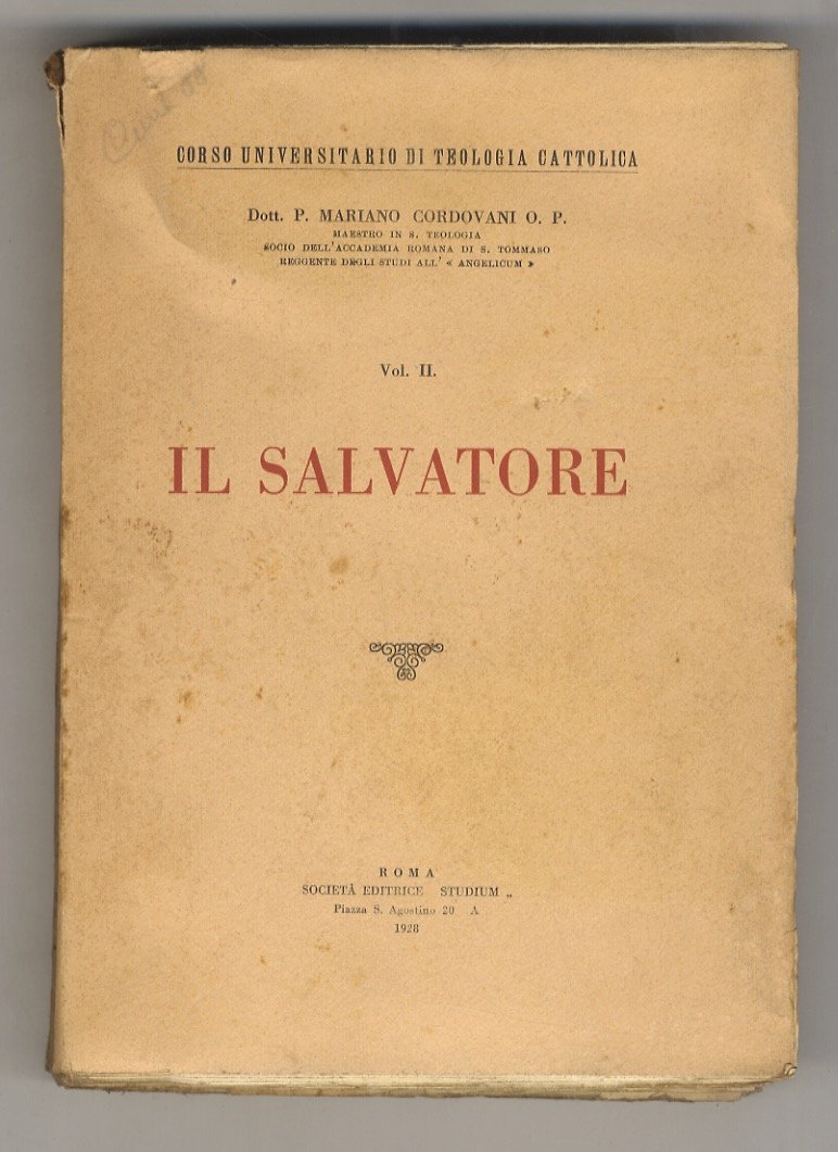 Il Salvatore. Vol. II.